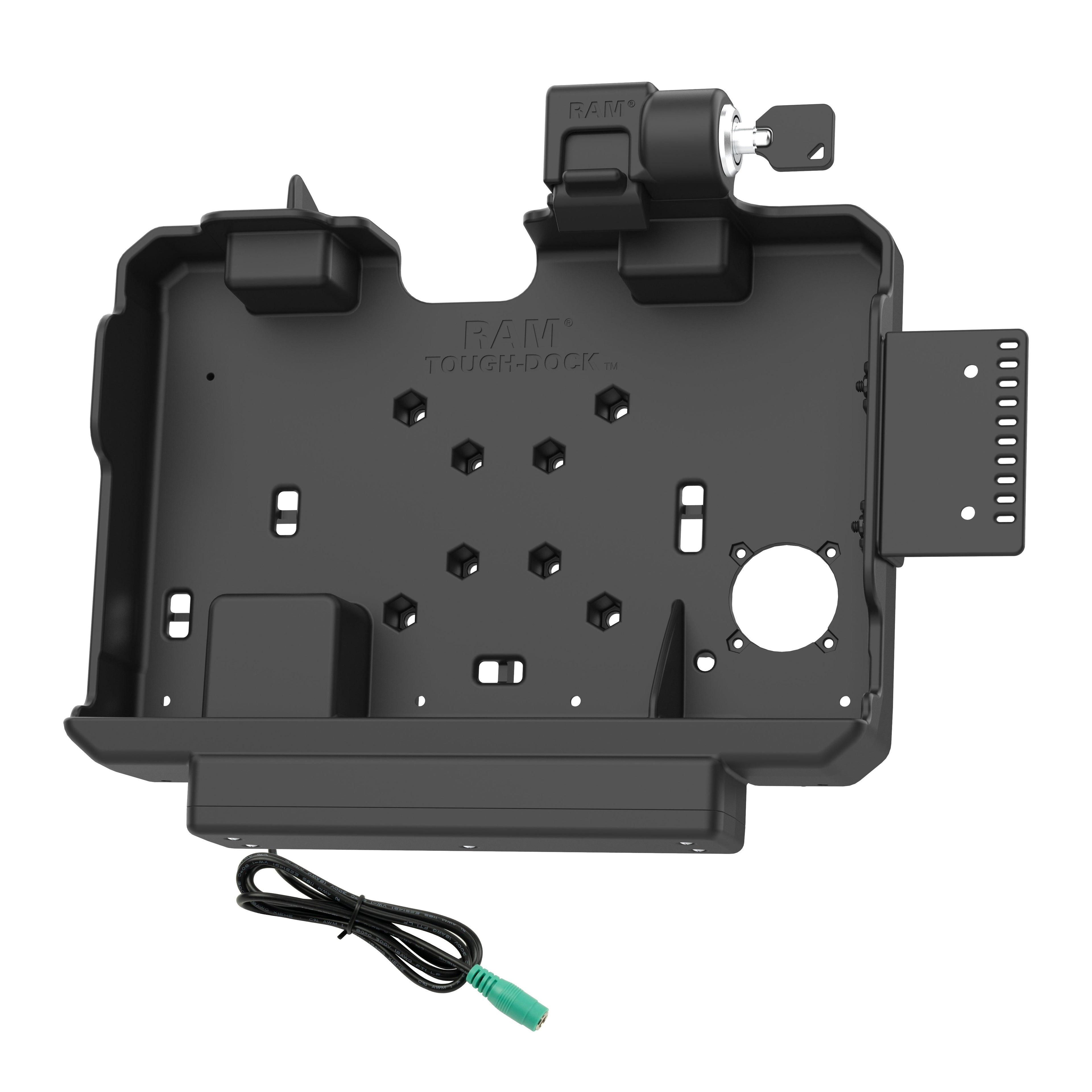 RAM-HOL-GE4PKLU:RAM-HOL-GE4PKLU_1:RAM® Form-Fit Locking Powered Dock for Getac ZX10