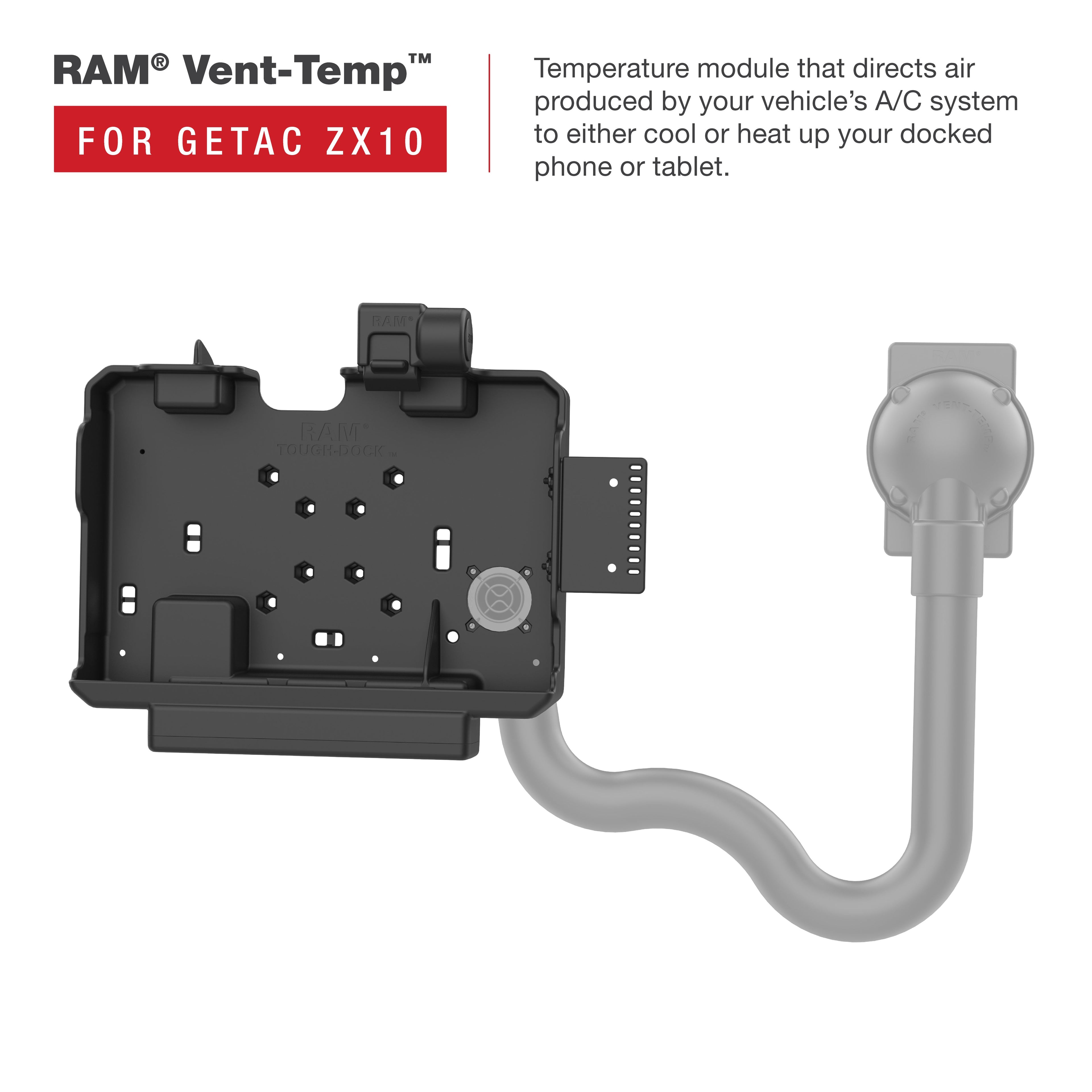 RAM-HOL-GE4PU:RAM-HOL-GE4PU_1:RAM® Form-Fit Powered Dock for Getac ZX10