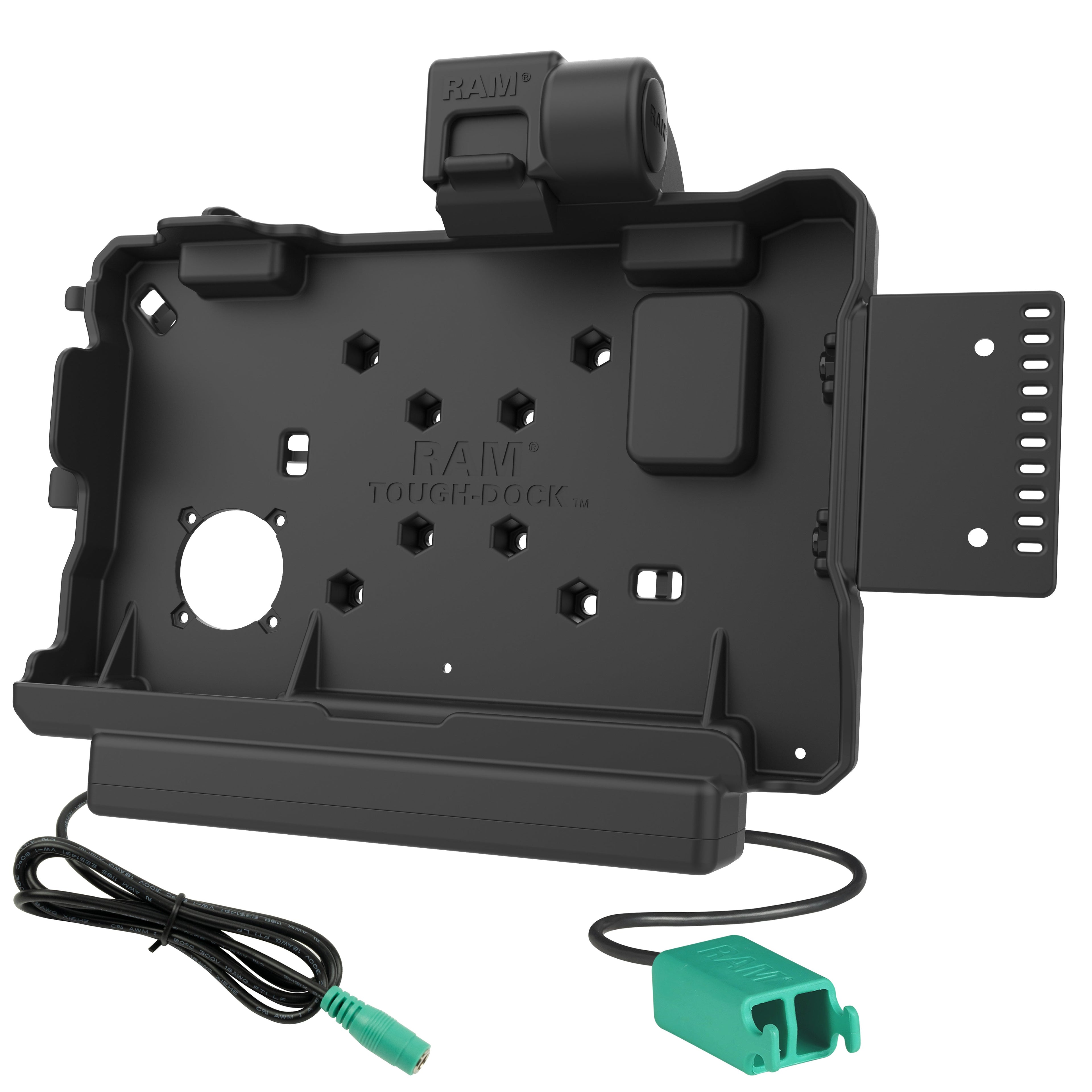 RAM-HOL-GE5PD2U:RAM-HOL-GE5PD2U_1:RAM® Power + Dual USB Data Dock for Getac ZX80