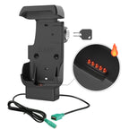 RAM-HOL-HON12PDHLU:RAM-HOL-HON12PDHLU_1:RAM® Locking Powered Dock + USB-A for Honeywell CT40/45/47 - Heated Pins