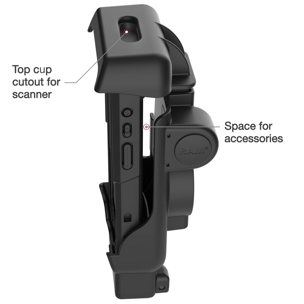 RAM-HOL-HON12PHU:RAM-HOL-HON12PHU_1:RAM® Powered Dock for Honeywell CT40/45/47 - Heated Pins