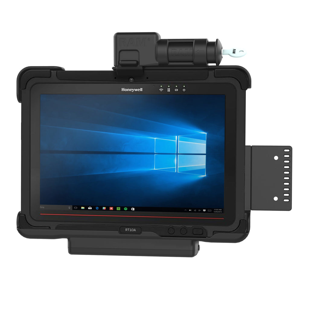 RAM-HOL-HON9KLU:RAM-HOL-HON9KLU_1:RAM® Key Locking Form-Fit Holder for Honeywell RT10 Tablet