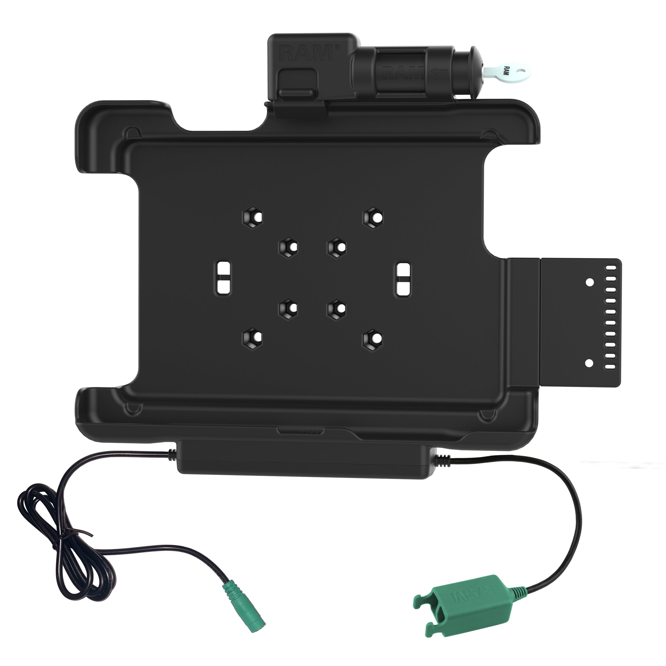 RAM-HOL-HON9PD2KLU:RAM-HOL-HON9PD2KLU_1:RAM® Key Locking Power + Dual USB Dock for Honeywell RT10 Tablet