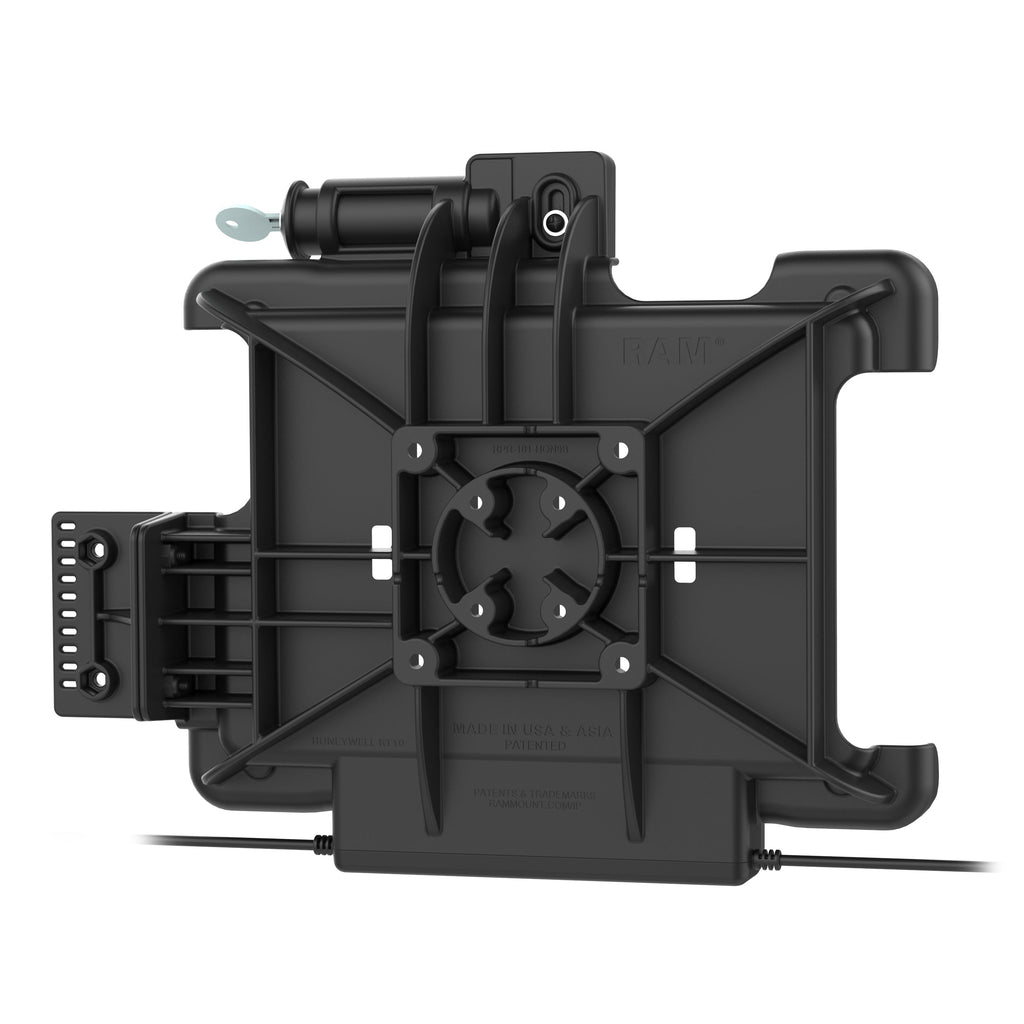 RAM-HOL-HON9PD2KLU:RAM-HOL-HON9PD2KLU_1:RAM® Key Locking Power + Dual USB Dock for Honeywell RT10 Tablet