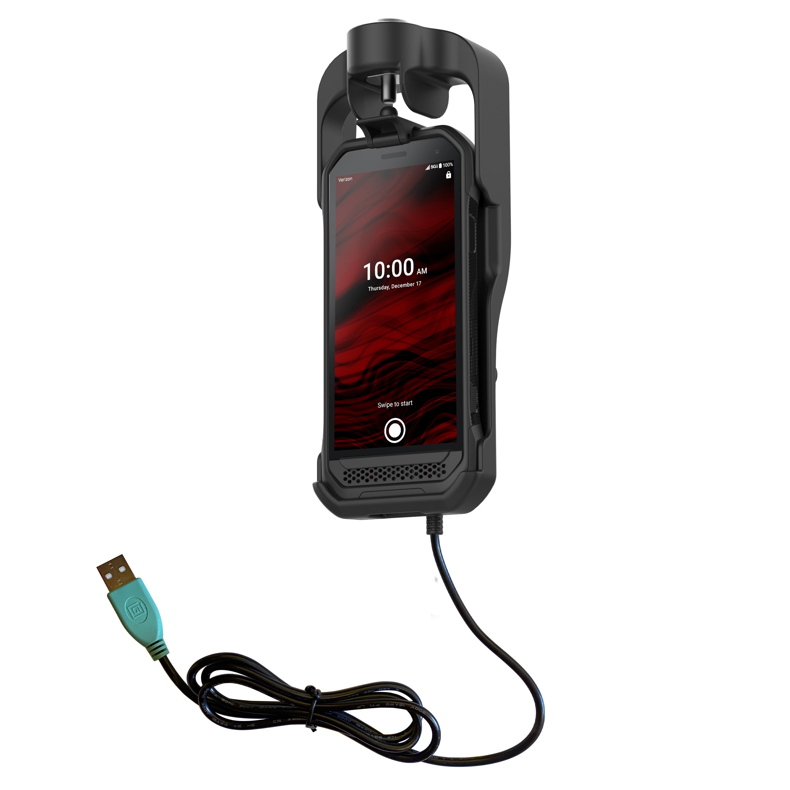 RAM-HOL-KYO1PLU:RAM-HOL-KYO1PLU_1:RAM® EZ-Roll'r™ Powered Locking Dock for Kyocera DuraForce Ultra E7110