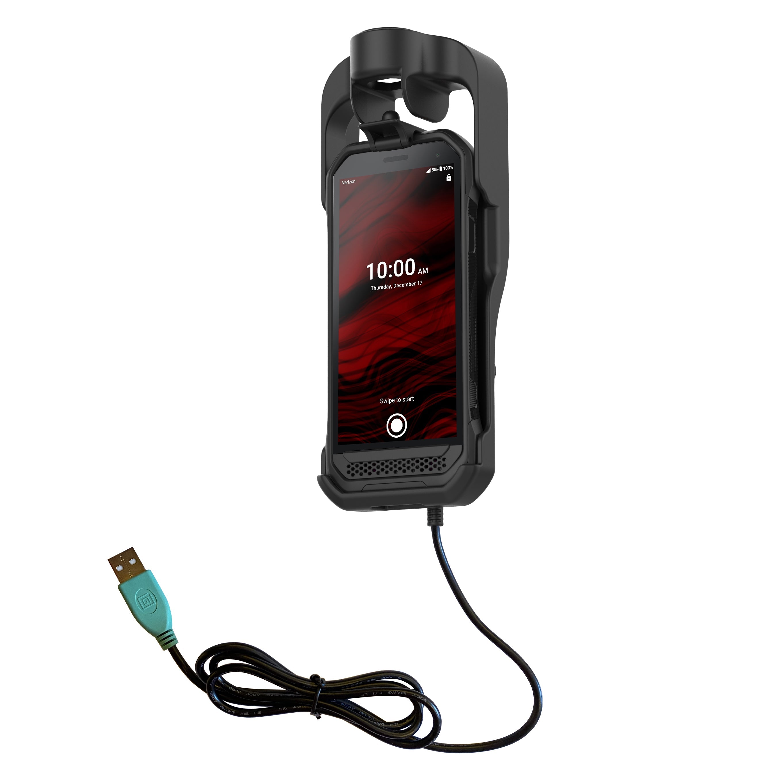 RAM-HOL-KYO1PU:RAM-HOL-KYO1PU_1:RAM® EZ-Roll'r™ Powered Dock for Kyocera DuraForce Ultra 5G E7110