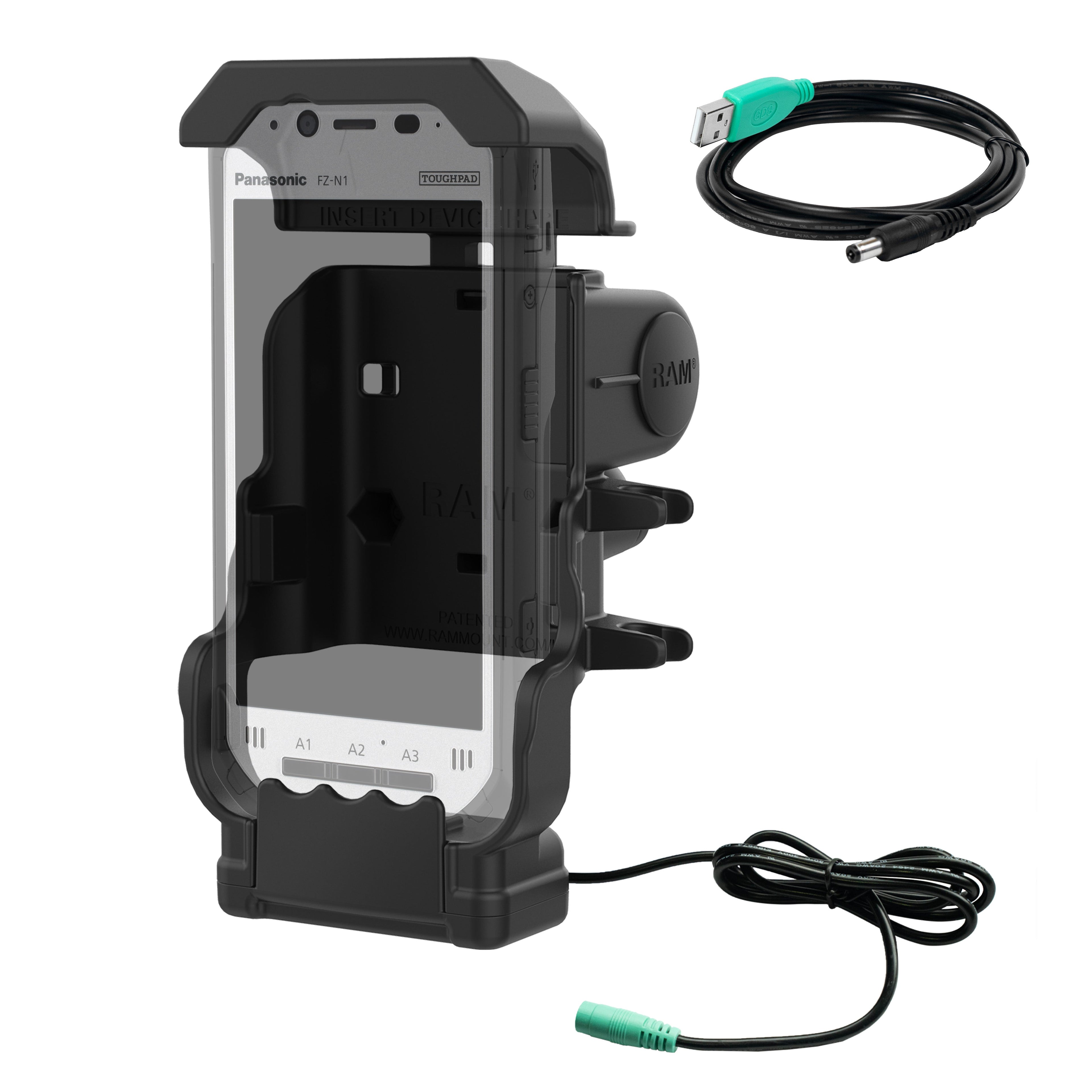 RAM-HOL-PAN11PU:RAM-HOL-PAN11PU_1:RAM® Powered Dock for Panasonic Toughbook FZ-N1 & FZ-F1