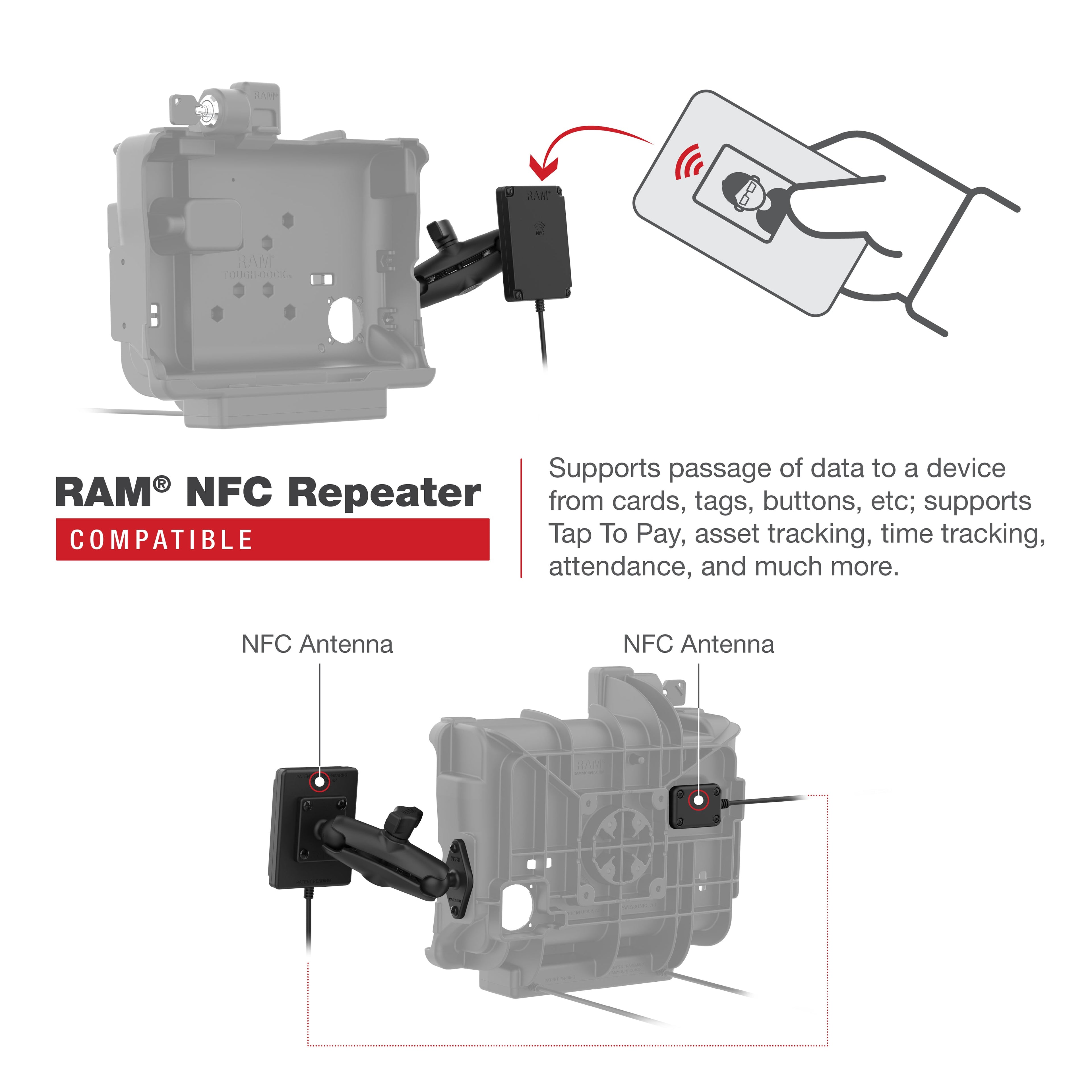 RAM-HOL-PAN16PLU:RAM-HOL-PAN16PLU_1:RAM® Locking Powered Dock for Panasonic FZ-A3