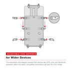 RAM-HOL-PD4-400-1U:RAM-HOL-PD4-400-1U_1:RAM® Quick-Grip™ XL Phone Mount with Low-Profile Tough-Claw™
