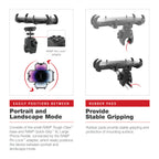 RAM-HOL-PD4-400-1U:RAM-HOL-PD4-400-1U_1:RAM® Quick-Grip™ XL Phone Mount with Low-Profile Tough-Claw™