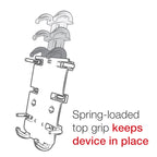 RAM-HOL-PD4-462B:RAM-HOL-PD4-462B_1:RAM® Quick-Grip™ XL Phone Holder with Vibe-Safe™ Adapter & Ball
