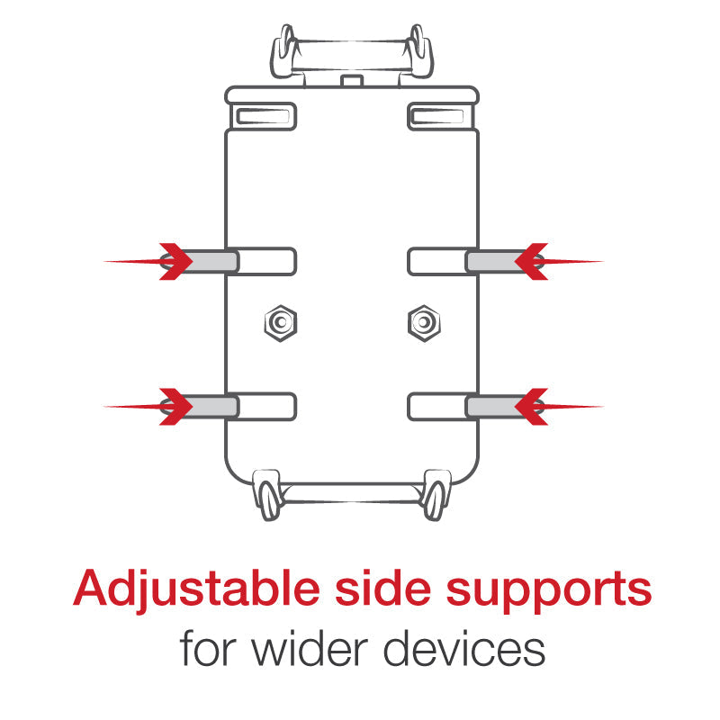 RAM-HOL-PD4-462B:RAM-HOL-PD4-462B_1:RAM® Quick-Grip™ XL Phone Holder with Vibe-Safe™ Adapter & Ball