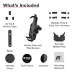 RAM-HOL-PD5BVU:RAM-HOL-PD5BVU_1:RAM® Quick-Grip™ Pro Phone Holder with Ball & Vibration Damper