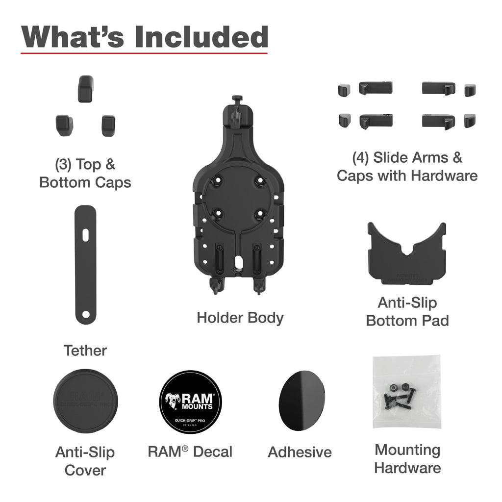 RAM-HOL-PD5U:RAM-HOL-PD5U_1:RAM® Quick-Grip™ Pro Phone Holder