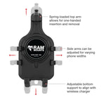 RAM-HOL-PD5V-400-1U:RAM-HOL-PD5V-400-1U_1:RAM® Quick-Grip™ Pro Vibration Damping Phone Mount with Tough-Claw™