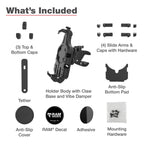 RAM-HOL-PD5V-400-1U:RAM-HOL-PD5V-400-1U_1:RAM® Quick-Grip™ Pro Vibration Damping Phone Mount with Tough-Claw™