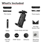 RAM-HOL-PD7BU:RAM-HOL-PD7BU_1:RAM® Quick-Grip™ Pro XL Phone Holder with Ball