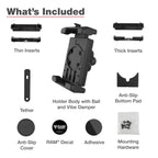 RAM-HOL-PD7BVU:RAM-HOL-PD7BVU_1:RAM® Quick-Grip™ Pro XL Phone Holder with Ball & Vibration Damper
