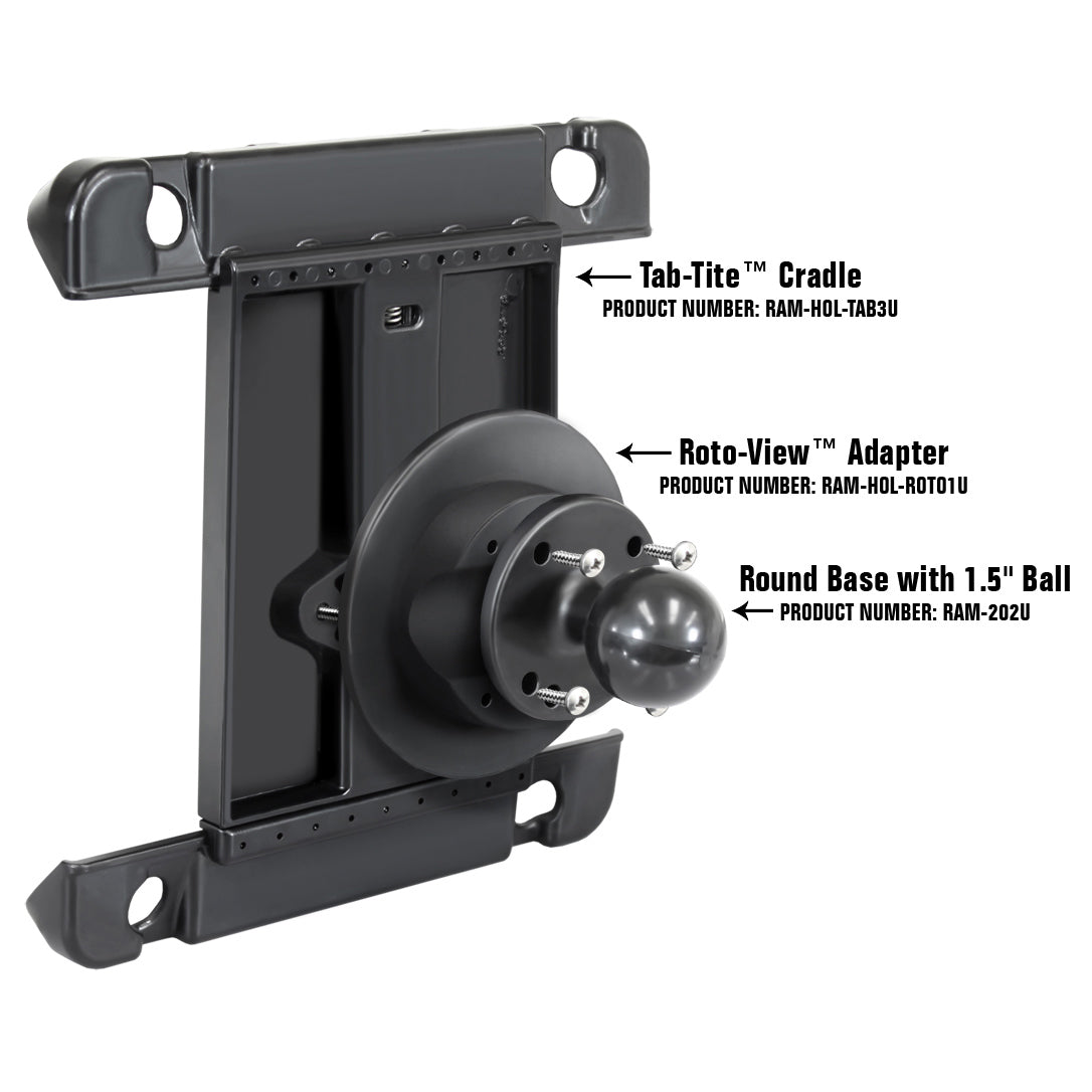 RAM-HOL-ROTO1U:RAM-HOL-ROTO1U_1:RAM® Roto-View™ Adapter Plate