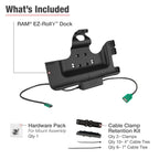 RAM-HOL-SAM52CP-1AU:RAM-HOL-SAM52CP-1AU_1:RAM® EZ-Roll'r™ Power & Data Dock for Tab Active5 Pro & 4 Pro