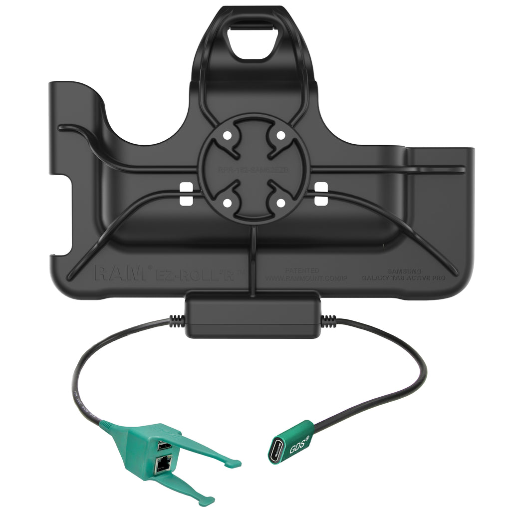 RAM-HOL-SAM52CP-RJ45AU:RAM-HOL-SAM52CP-RJ45AU_1:RAM® USB-C Powered Dock + USB-A & RJ45 Data for Tab Active5 Pro & 4 Pro