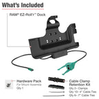 RAM-HOL-SAM52CP-RJ45AU:RAM-HOL-SAM52CP-RJ45AU_1:RAM® USB-C Powered Dock + USB-A & RJ45 Data for Tab Active5 Pro & 4 Pro