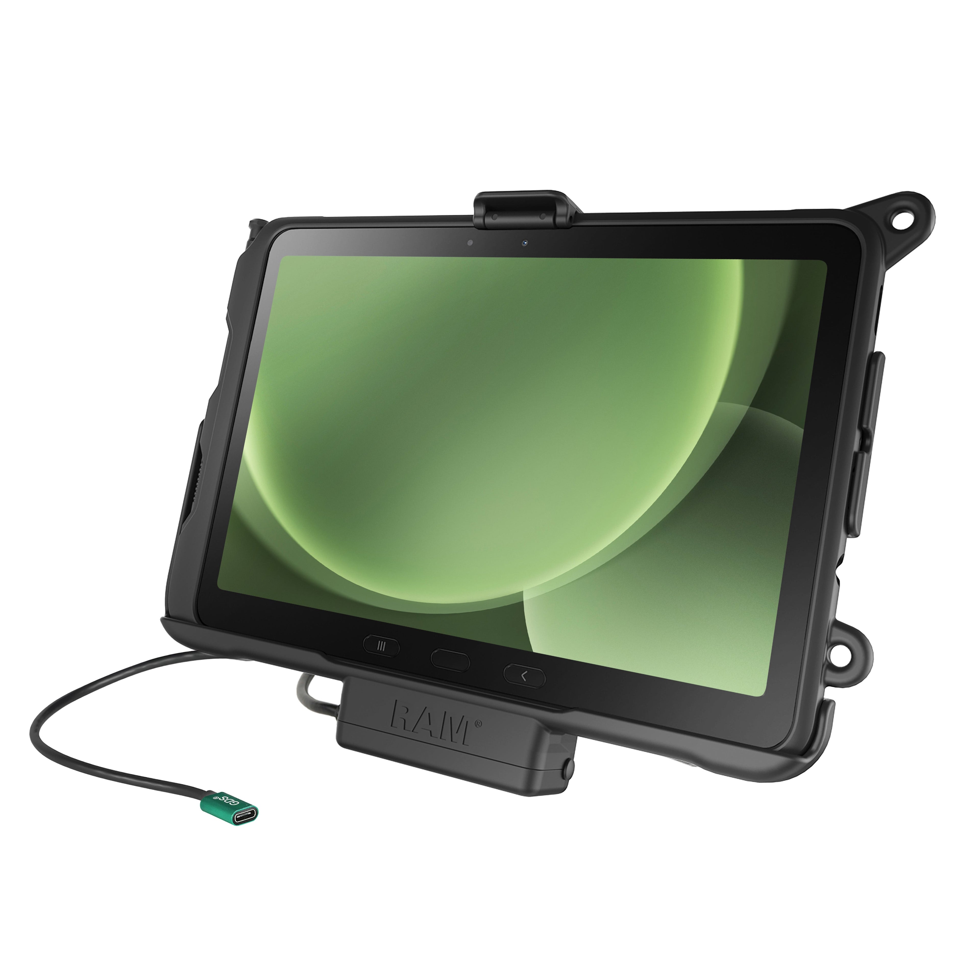 RAM-HOL-SAM52CPU:RAM-HOL-SAM52CPU_1:RAM® USB-C Powered Dock for Samsung Tab Active5 Pro & 4 Pro
