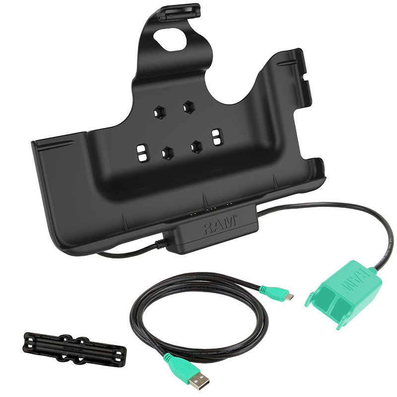 RAM-HOL-SAM52PD2U:RAM-HOL-SAM52PD2U_1:RAM® Power & Dual USB Data Dock for Tab Active5 Pro & 4 Pro