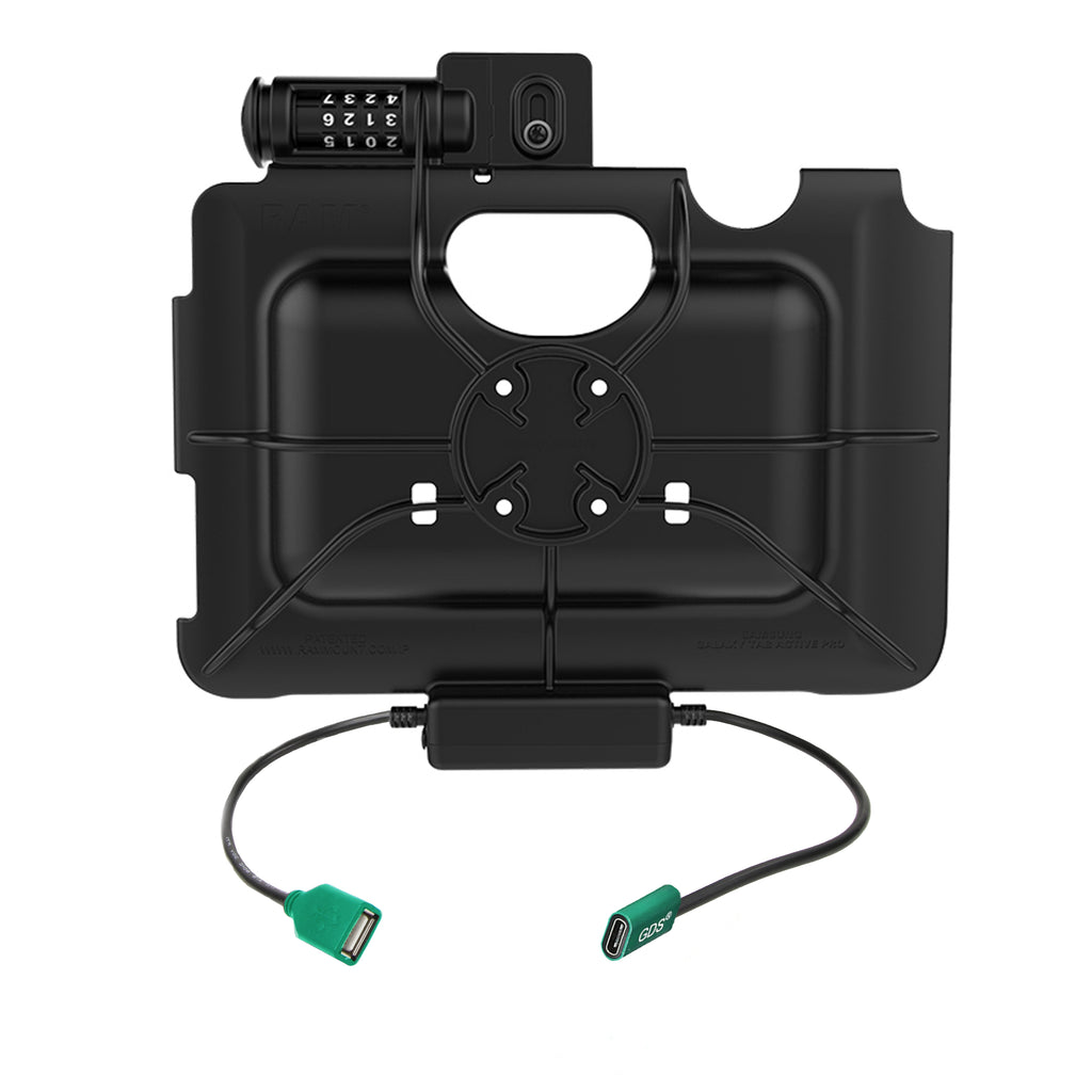 RAM-HOL-SAM57CPCL-1AU:RAM-HOL-SAM57CPCL-1AU_1:RAM® Combo-Locking Power + Data Dock for Tab Active5 Pro & 4 Pro