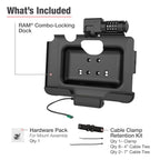 RAM-HOL-SAM57CPCLU:RAM-HOL-SAM57CPCLU_1:RAM® Combo-Locking USB-C Dock for Tab Active5 Pro & 4 Pro