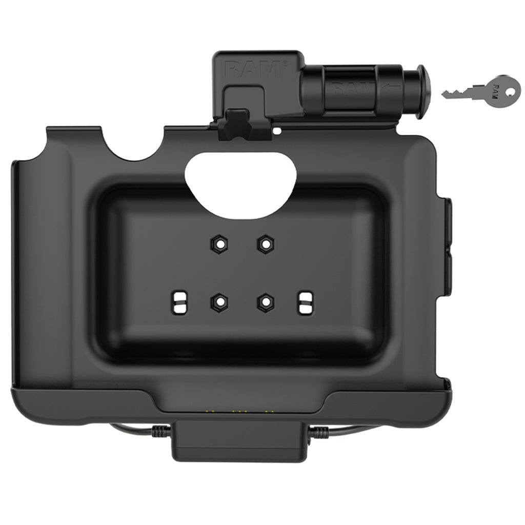 RAM-HOL-SAM57CPKL-CU:RAM-HOL-SAM57CPKL-CU_1:RAM® Locking USB-C Powered Dock + USB-C Data for Tab Active5 Pro & 4 Pro