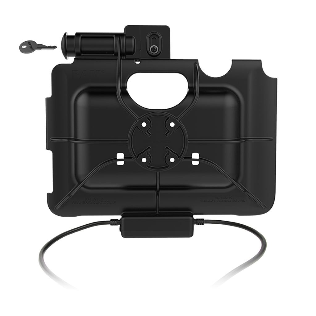 RAM-HOL-SAM57CPKL-CU:RAM-HOL-SAM57CPKL-CU_1:RAM® Locking USB-C Powered Dock + USB-C Data for Tab Active5 Pro & 4 Pro