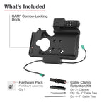 RAM-HOL-SAM58CPCL-1AU:RAM-HOL-SAM58CPCL-1AU_1:RAM® Combo Locking Power + Data Dock for Samsung Tab Active5 & 3