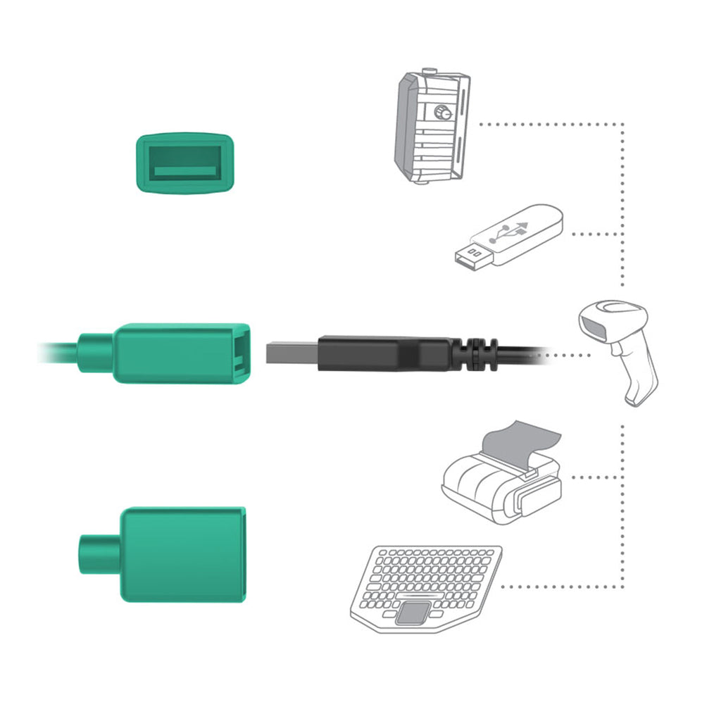 RAM-HOL-SAM58CPKL-1AU:RAM-HOL-SAM58CPKL-1AU_.1:RAM® Key Locking Power + Data Dock for Samsung Tab Active5 & 3