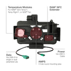 RAM-HOL-SAM58CPKLN-1AU:RAM-HOL-SAM58CPKLN-1AU_1:RAM® Locking Modular Power + Single USB Dock for Samsung Tab Active5 & 3