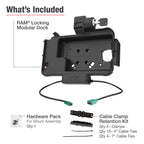 RAM-HOL-SAM58CPKLN-1AU:RAM-HOL-SAM58CPKLN-1AU_1:RAM® Locking Modular Power + Single USB Dock for Samsung Tab Active5 & 3