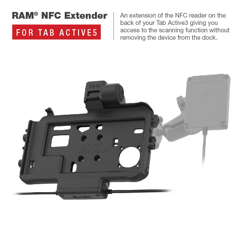RAM-HOL-SAM58CPT-1AU:RAM-HOL-SAM58CPT-1AU_1:RAM® Thin-Dock™ Power + Single USB Dock for Tab Active5 & 3