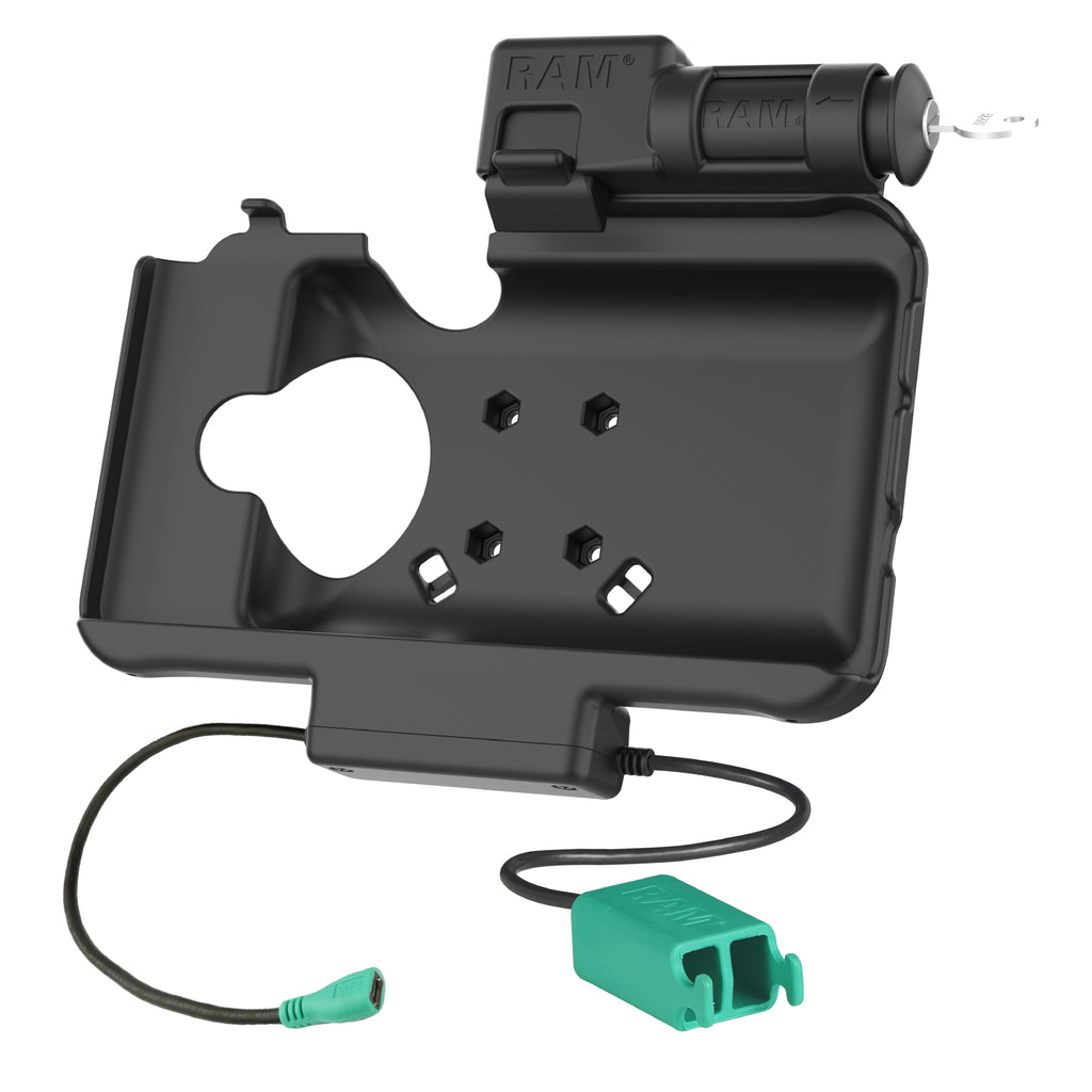 RAM-HOL-SAM58PD2KLU:RAM-HOL-SAM58PD2KLU_1:RAM® Key Locking Power + Dual USB Dock for Samsung Tab Active5 & 3
