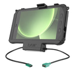 RAM-HOL-SAM60CP-1AU:RAM-HOL-SAM60CP-1AU_1:RAM® EZ-Roll'r™ Power + Data Dock Samsung Tab Active5 & 3
