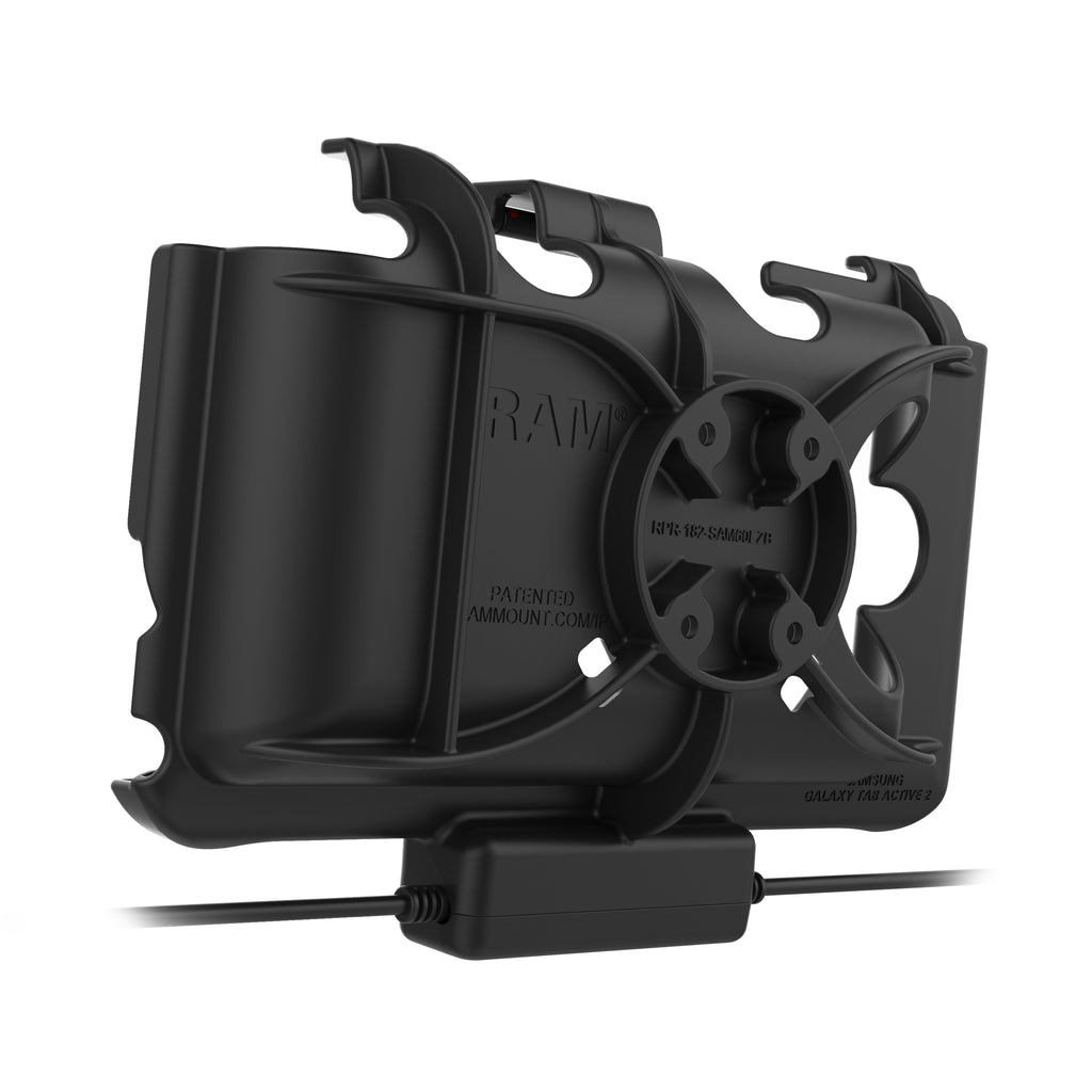 RAM-HOL-SAM60CP-1AU:RAM-HOL-SAM60CP-1AU_1:RAM® EZ-Roll'r™ Power + Data Dock Samsung Tab Active5 & 3