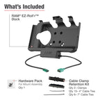RAM-HOL-SAM60CP-1AU:RAM-HOL-SAM60CP-1AU_1:RAM® EZ-Roll'r™ Power + Data Dock Samsung Tab Active5 & 3