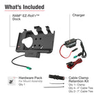 RAM-HOL-SAM60CP-V7CU:RAM-HOL-SAM60CP-V7CU_1:RAM® USB-C Powered Dock for Tab Active5 & 3 with Hardwire Charger