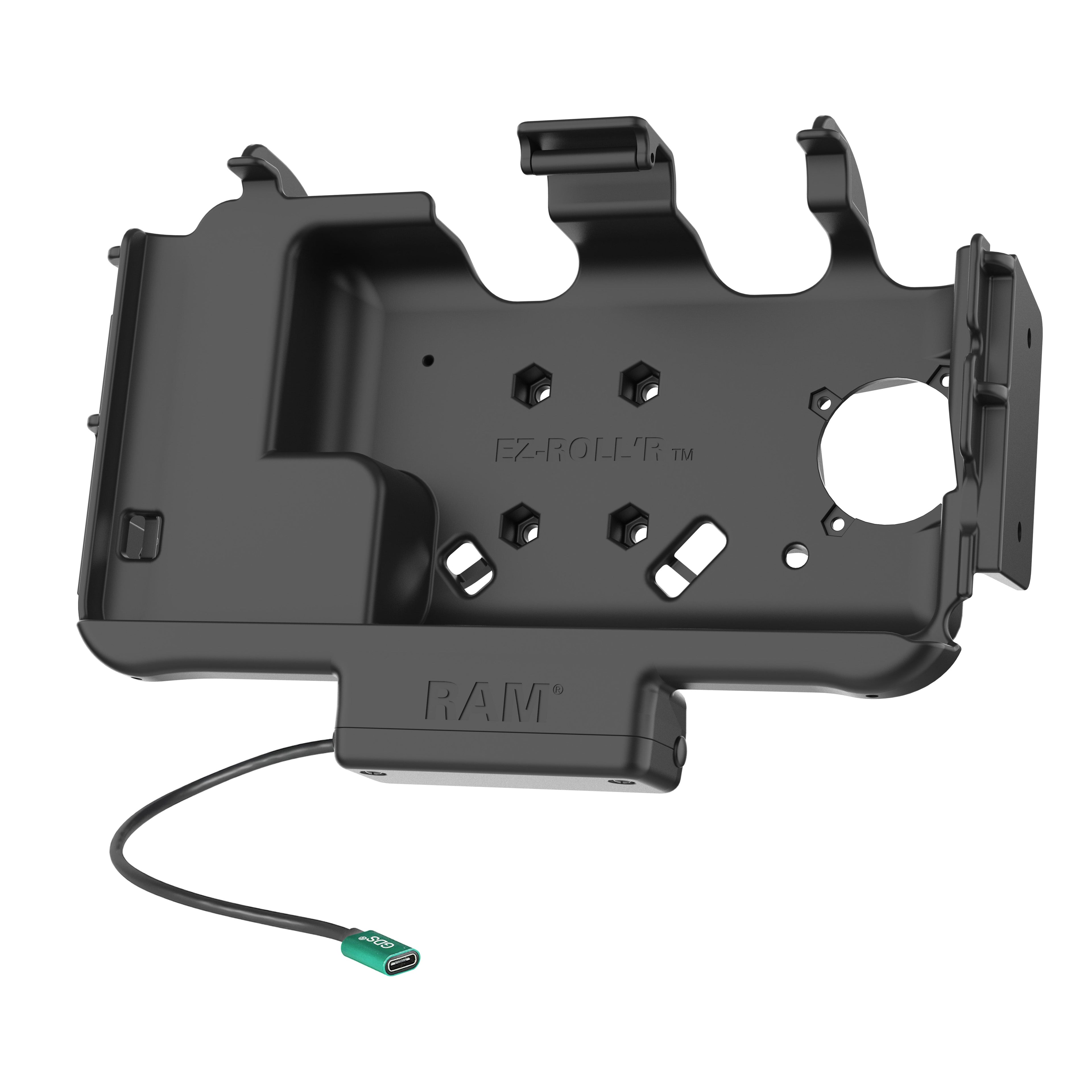 RAM-HOL-SAM60CPNU:RAM-HOL-SAM60CPNU_1:RAM® EZ-Roll'r™ Modular USB-C Powered Dock for Samsung Tab Active5 & 3