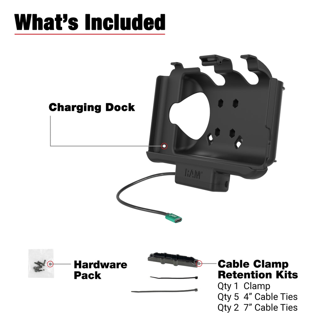 RAM-HOL-SAM60CPU:RAM-HOL-SAM60CPU_1:RAM® USB-C Powered Dock for Samsung Tab Active5 & 3