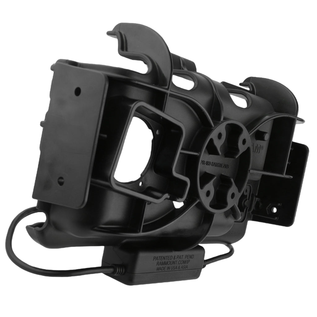 RAM-HOL-SAM60PD2NU:RAM-HOL-SAM60PD2NU_1:RAM® EZ Roll'r™ Modular Dual USB Dock for Samsung Tab Active5 & 3