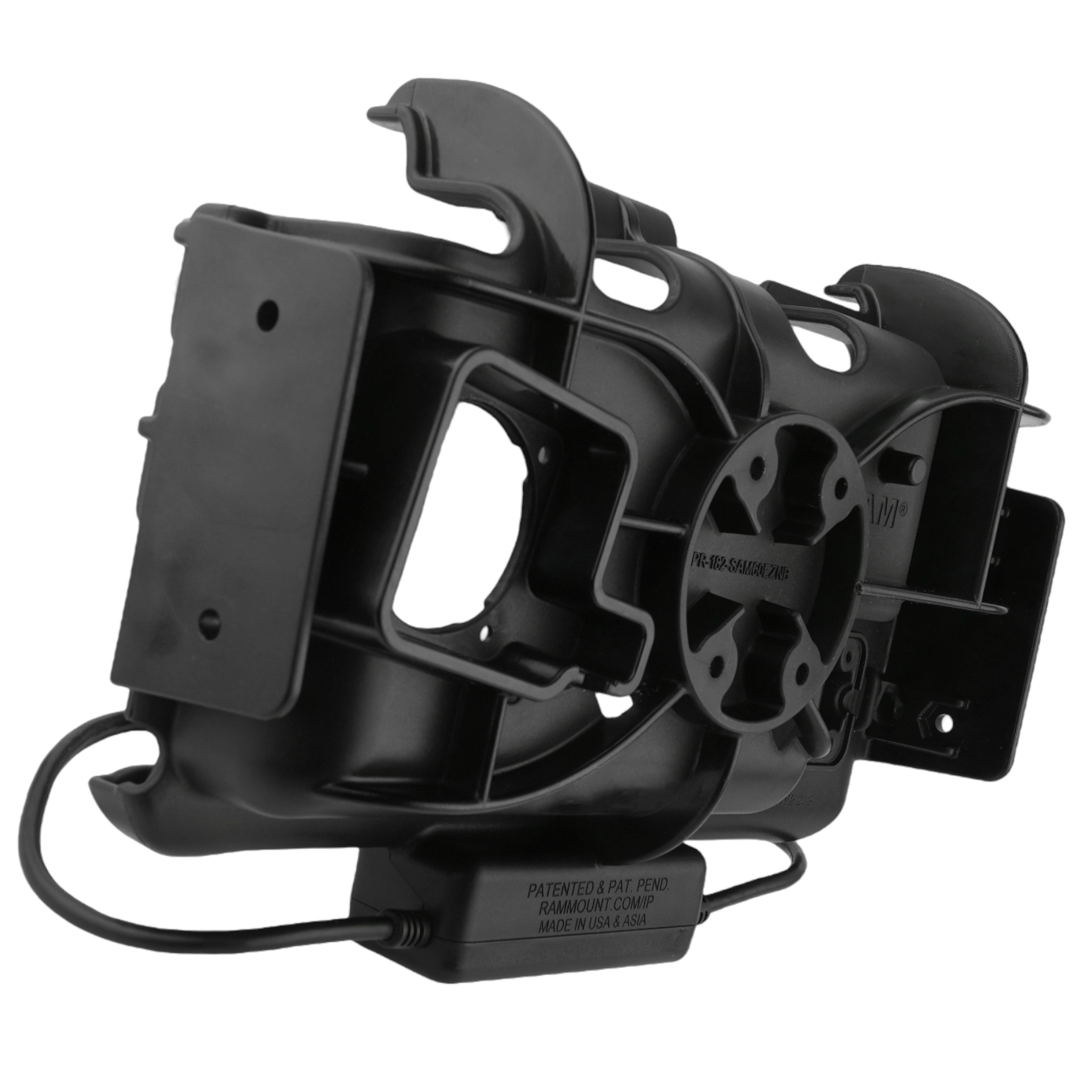 RAM-HOL-SAM60PD2NU:RAM-HOL-SAM60PD2NU_1:RAM® EZ Roll'r™ Modular Dual USB Dock for Samsung Tab Active5 & 3