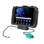 RAM-HOL-SAM60PD2U:RAM-HOL-SAM60PD2U_1:RAM® EZ Roll'r™ Dual USB Dock for Samsung Tab Active5 & 3