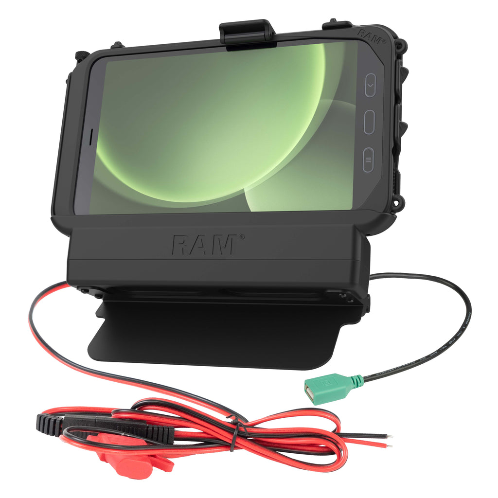 RAM-HOL-SAM61PDU:RAM-HOL-SAM61PDU_1:RAM® Power + Data Dock for Tab Active5 & 3 with Speaker Box