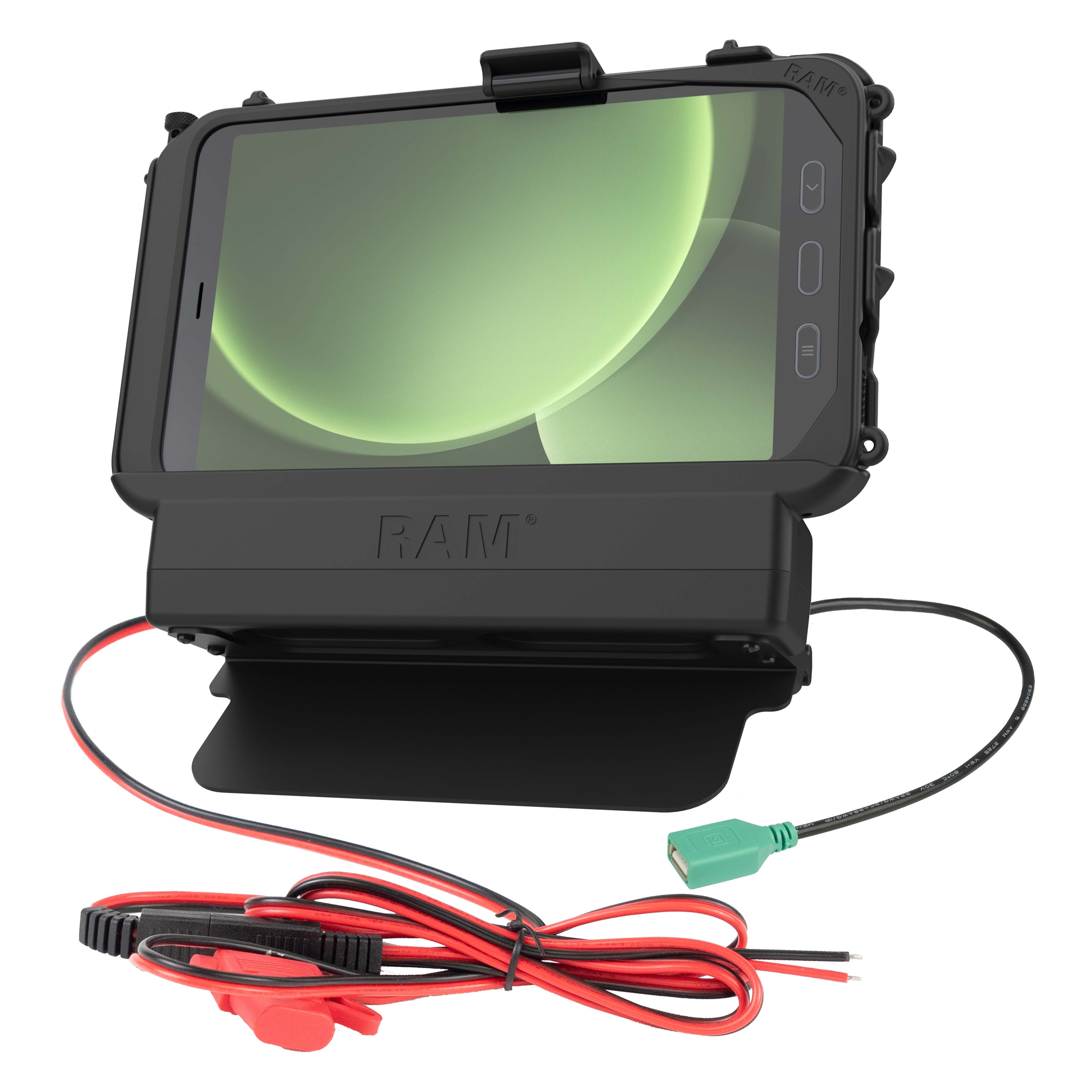 RAM-HOL-SAM61PDU:RAM-HOL-SAM61PDU_1:RAM® Power + Data Dock for Tab Active5 & 3 with Speaker Box
