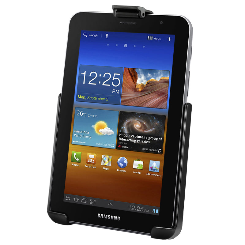 RAM-HOL-SAM6U:RAM-HOL-SAM6U_1:RAM® EZ-Roll'r™ Cradle for Samsung Galaxy Tab 7.0 Plus